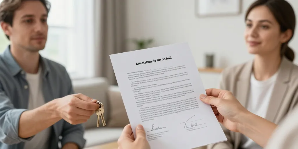 modèle attestation de fin de bail
